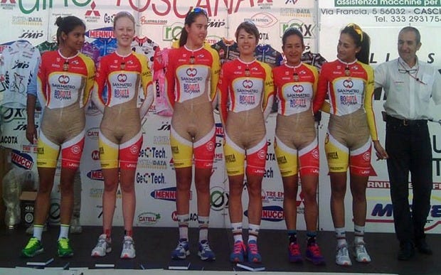 Naked cycling? That's just Colombia 